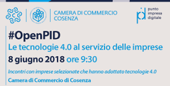 8 giugno 2018 open puno impresa digitale camera di commercio di cosenza industria 4.0