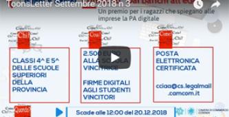 Toonsletter settembre 2018