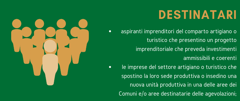 grafica con destinatari bando borghi 2019