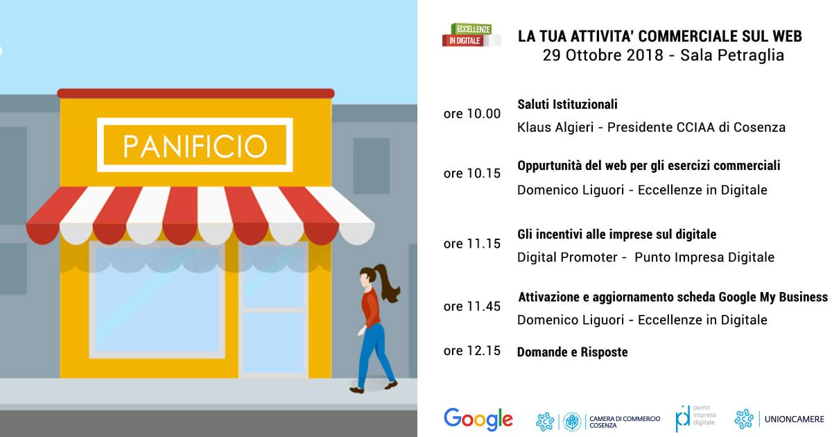 Seminario eccellenze in digitale attività commerciali